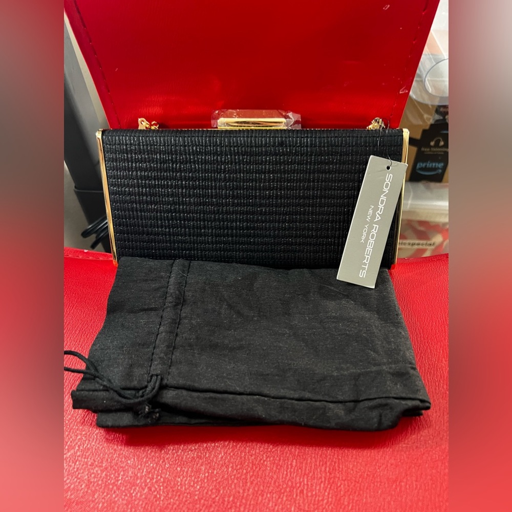 Sondra Roberts ny sbr e4319 black mini women's purse